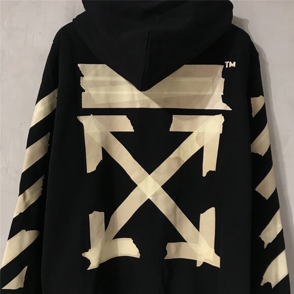 Off-White Black Printed Hooded Cardigan - Picture 6 of 9